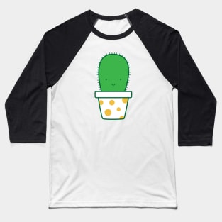 Cute Polka Dot Cactus Baseball T-Shirt